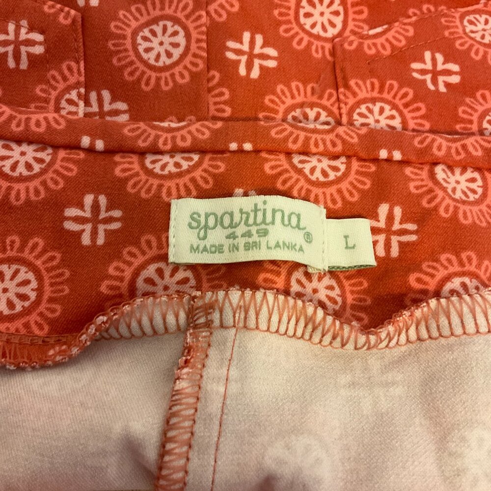 Spartina 449  Size L - Maren Pull-On Pants - Pink House French Floral - Picture 11 of 11